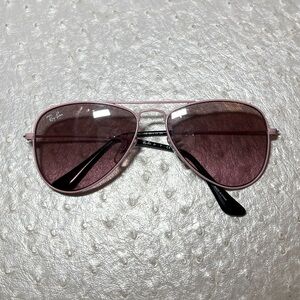 Ray-Ban Kids Pink Aviator Sunglasses 50